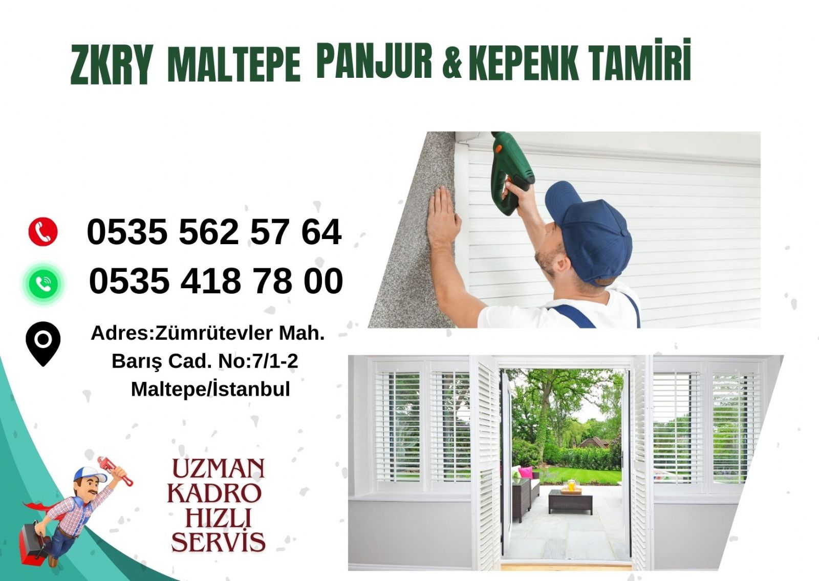 Maltepe Panjur Kepenk Tamiri: